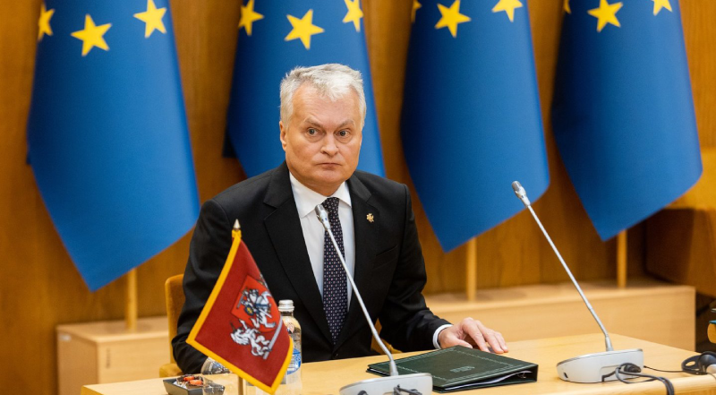 Lithuania's president Gitanas Nausėda continues to voice support for Ukraine